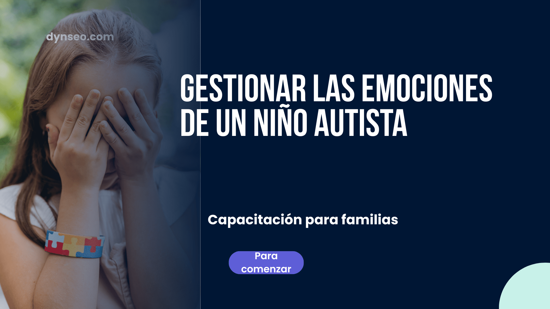 Gestionar las emociones de un niño autista