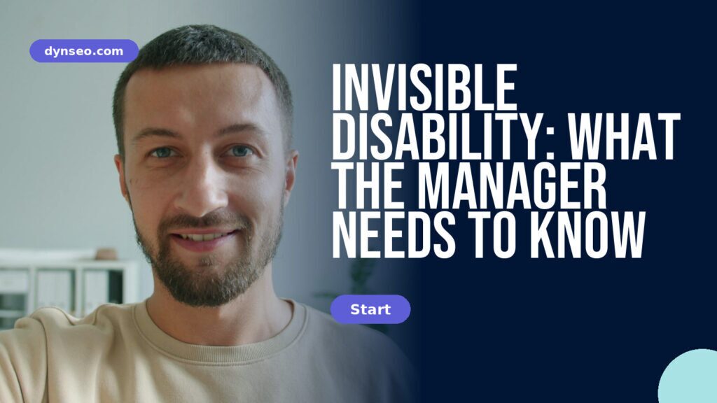 Invisible disability: what the manager needs to know