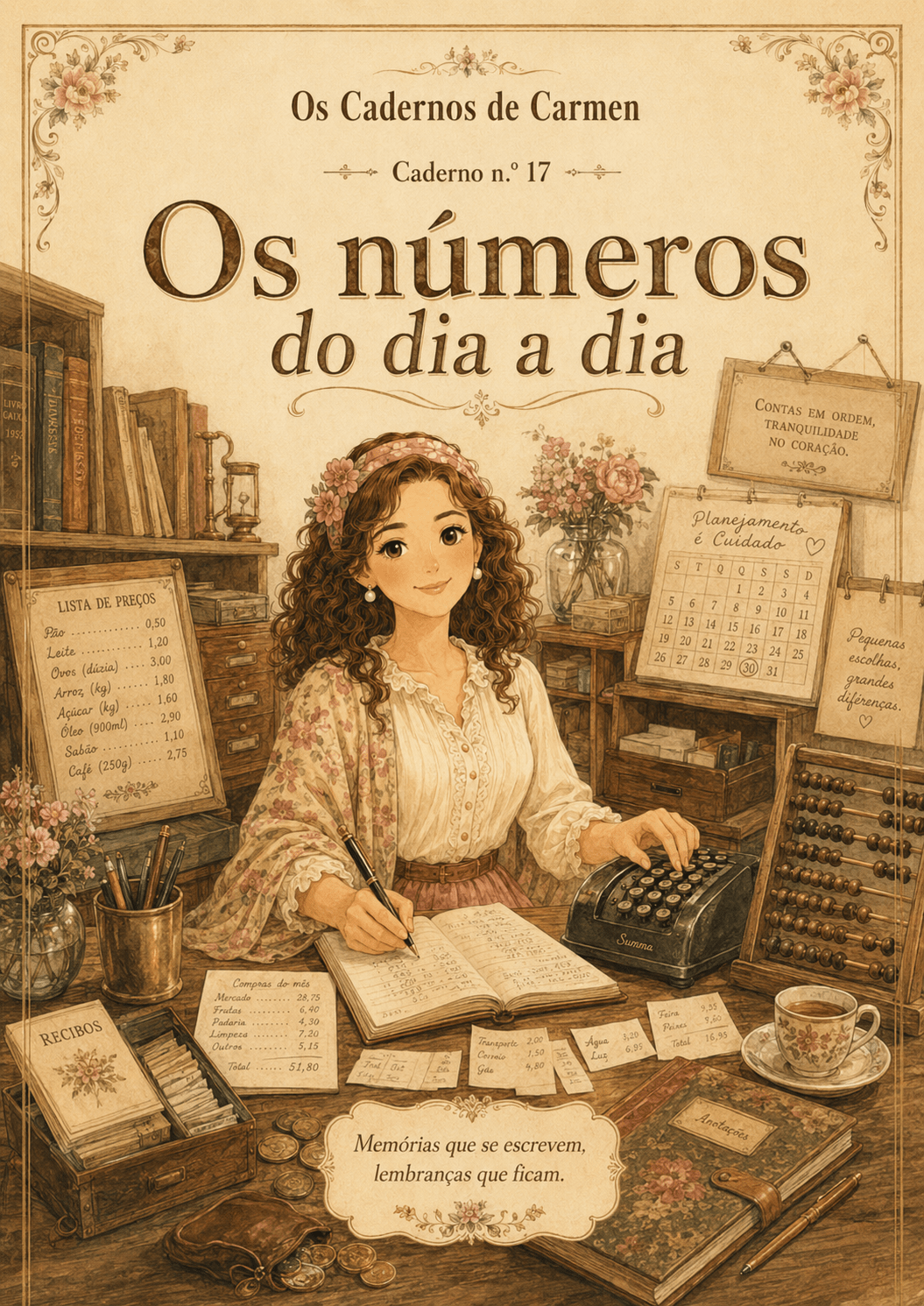 Os números do dia a dia — caderno CARMEN para imprimir