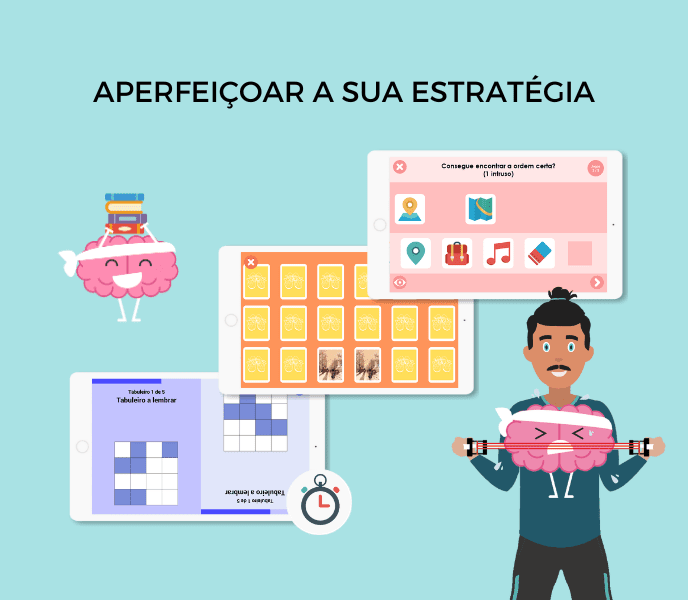 Imagem de uma pessoa idosa fazendo exercícios cognitivos em um dispositivo digital para manter a mente ativa e prevenir o Alzheimer