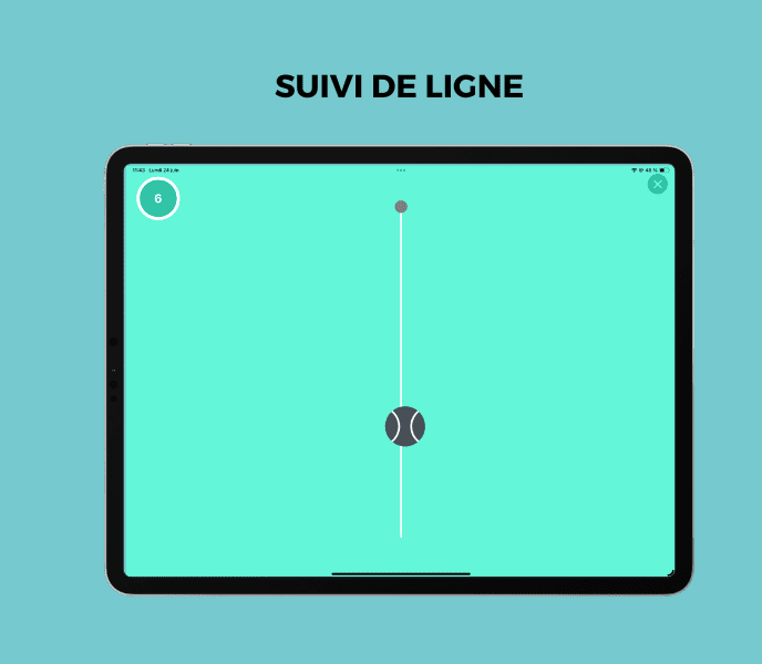 Illustration d'un exercice d'entraînement de la mémoire avec l'application DYNSEO, pour améliorer les capacités cognitives des seniors et des enfants.