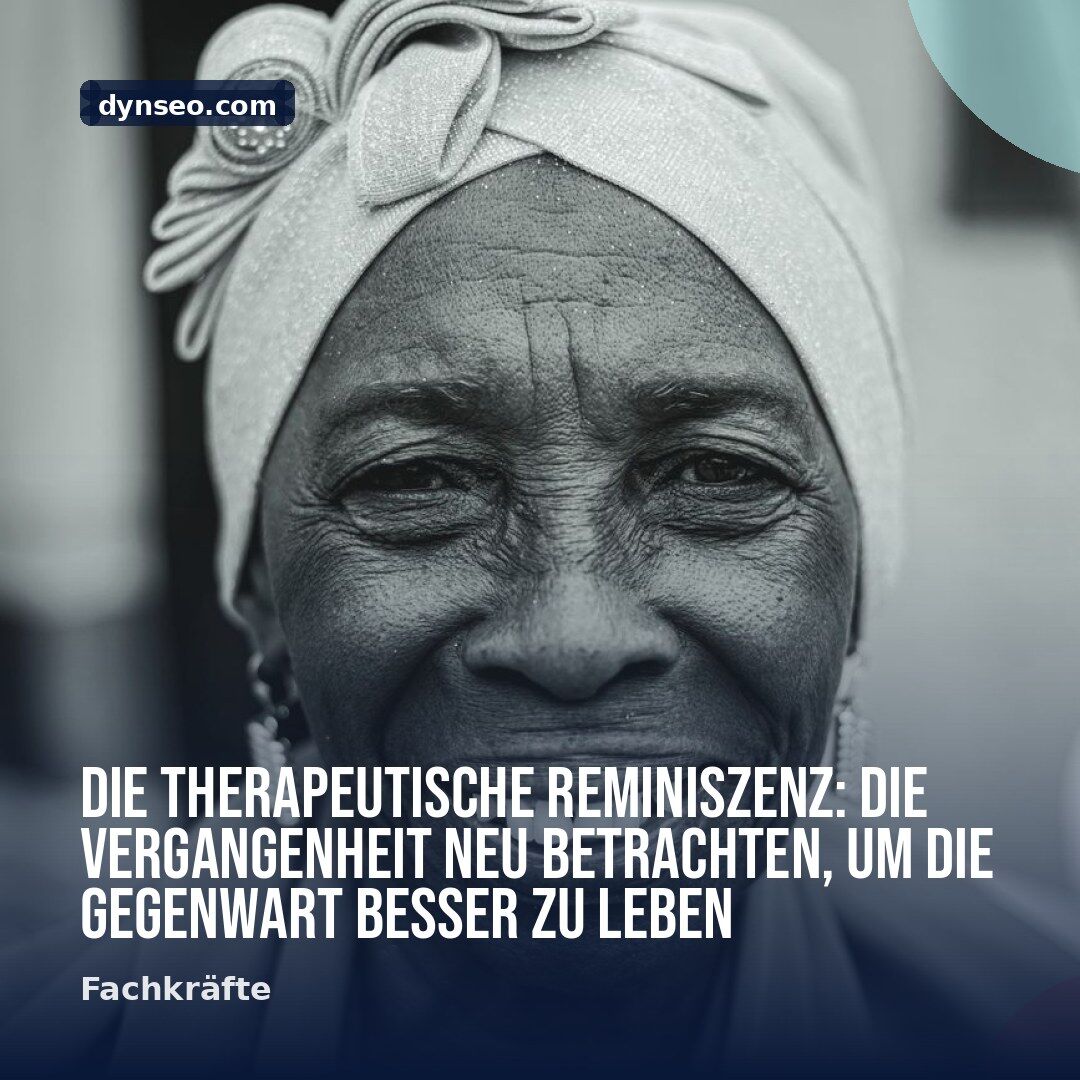Die therapeutische Reminiszenz Die Vergangenheit neu betrachten um die Gegenwart besser zu leben