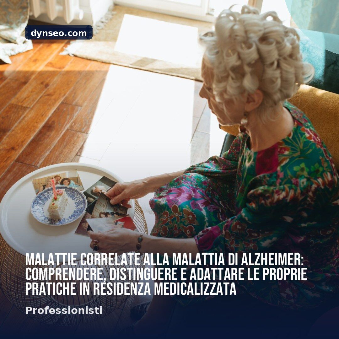 Malattie correlate alla malattia di Alzheimer comprendere distinguere e adattare le proprie pratiche in residenza medicalizzata