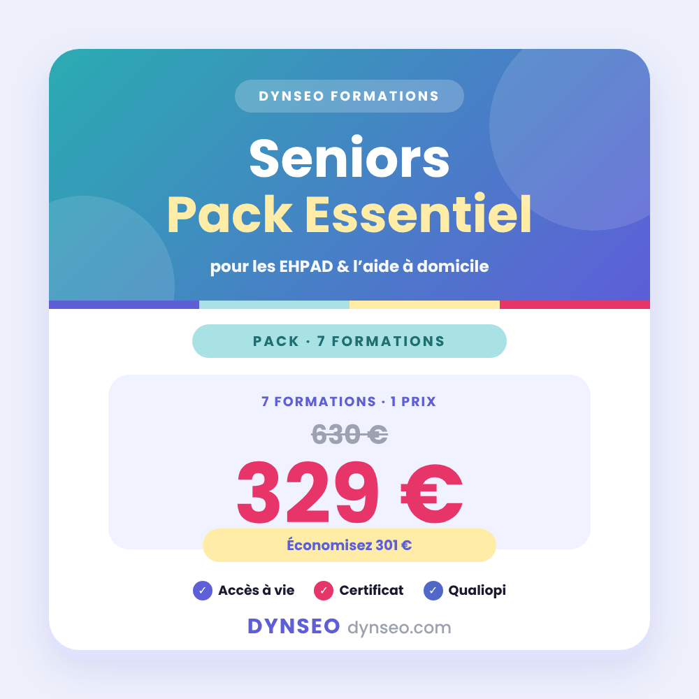 Pack Seniors Essentiel DYNSEO comprenant 7 formations en ligne