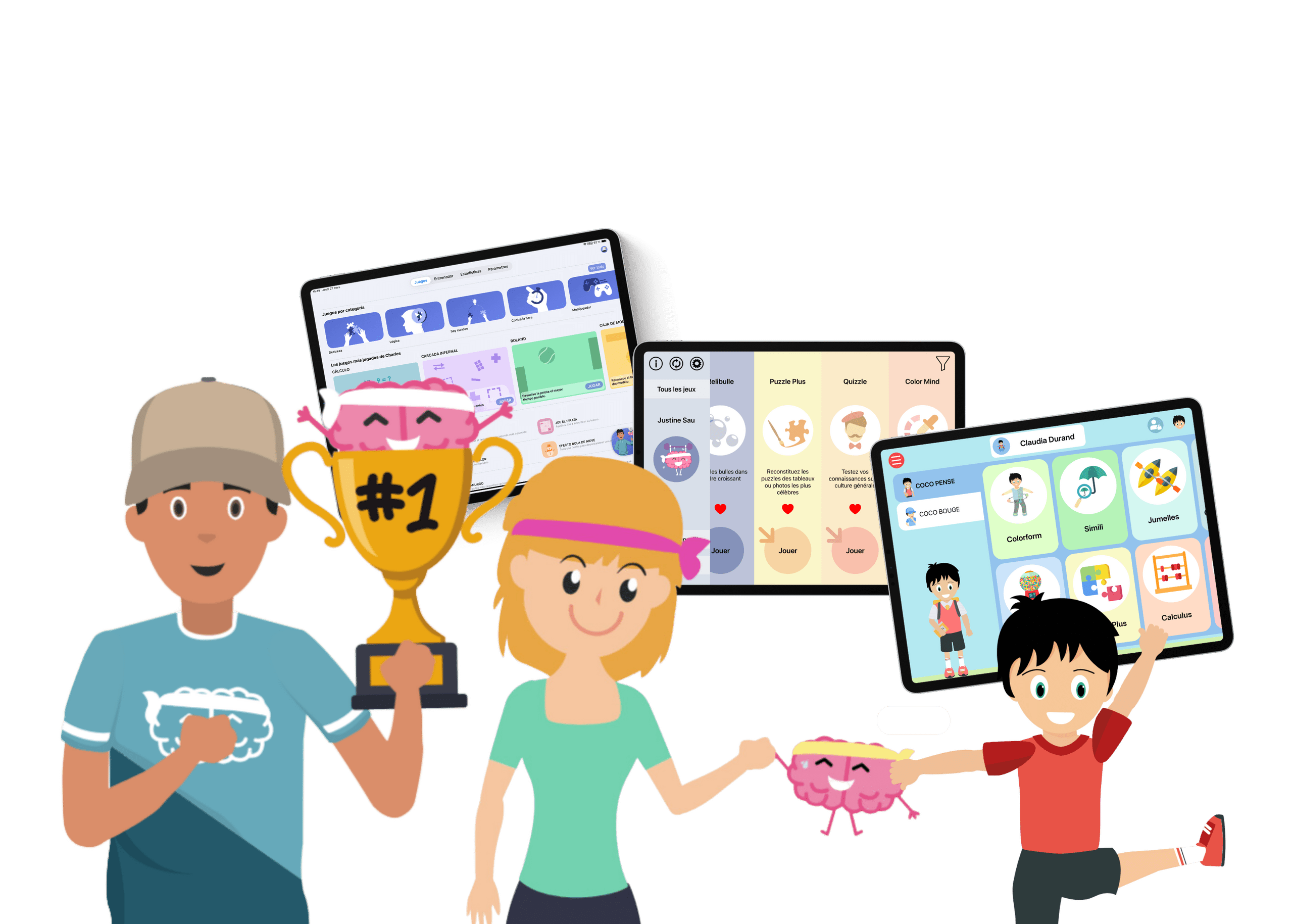 Applications DYNSEO — écrans des jeux